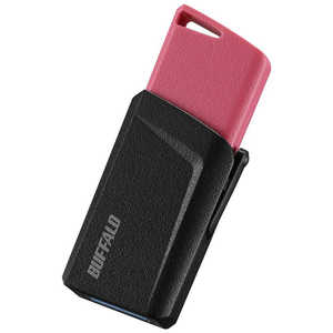 BUFFALO USBメモリｰ[16GB/USB3.1/ノック式] RUF3-SP16G-PK ピンク