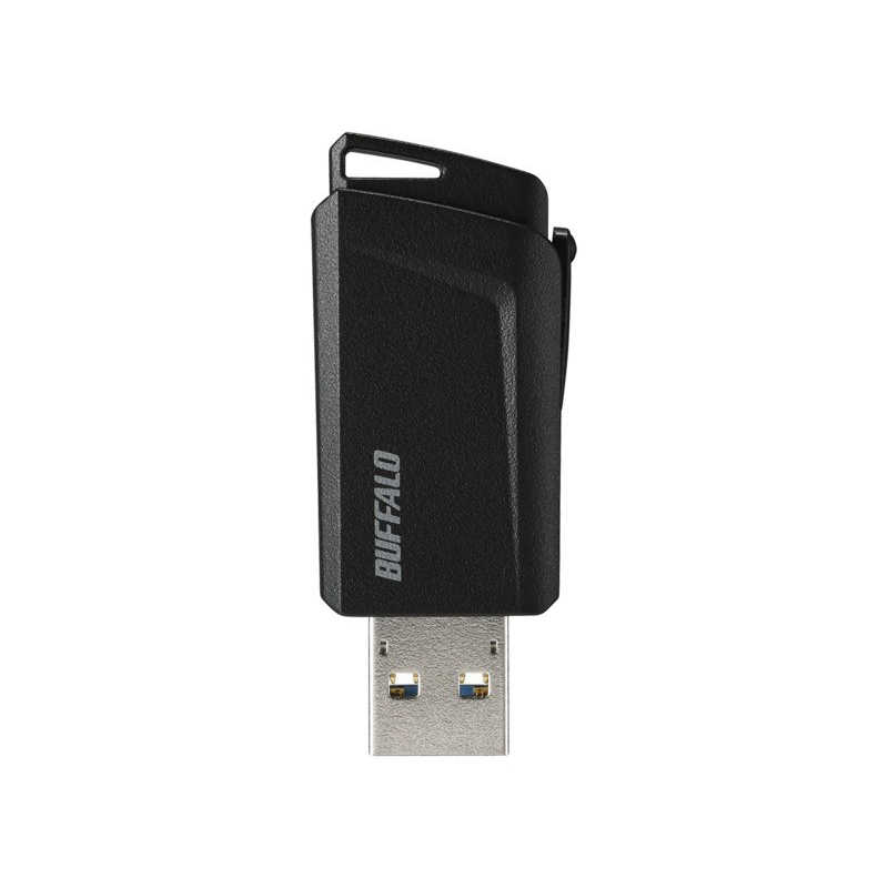 BUFFALO BUFFALO USB3.1(Gen1)プッシュスライドUSBメモリ 64GB ブラック RUF3-SP64G-BK ブラック RUF3-SP64G-BK ブラック