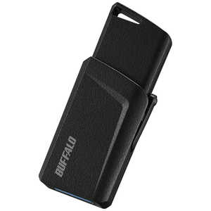 BUFFALO USB3.1(Gen1)プッシュスライドUSBメモリ 64GB ブラック RUF3-SP64G-BK ブラック