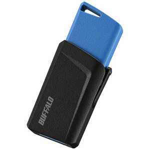 BUFFALO USB3.1(Gen1)プッシュスライドUSBメモリ 64GB ブルｰ RUF3-SP64G-BL ブル－