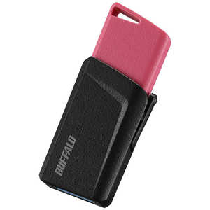 BUFFALO USB3.1(Gen1)プッシュスライドUSBメモリ 64GB ピンク RUF3-SP64G-PK ピンク