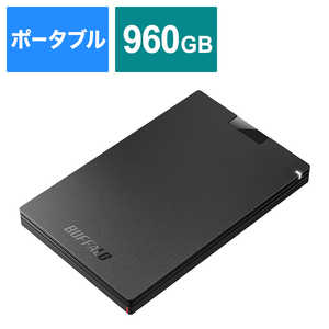 BUFFALO 外付けSSD ブラック [ポータブル型 /960GB] SSD-PGC960U3-BA