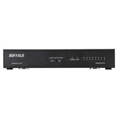 BUFFALO スイッチングハブ[8ポート・Giga対応・電源内蔵] 金属筐