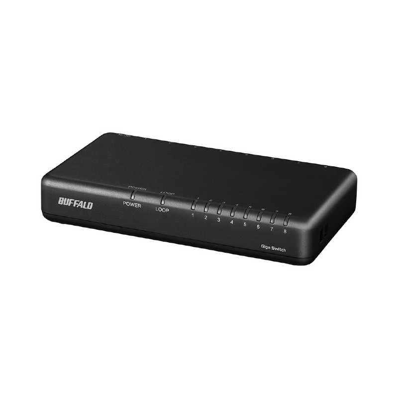 BUFFALO BUFFALO スイッチングハブ[8ポート･Giga対応･ACアダプタ] プラスチック筐体 背面マグネット LSW6-GT-8EP/BK ブラック LSW6-GT-8EP/BK ブラック
