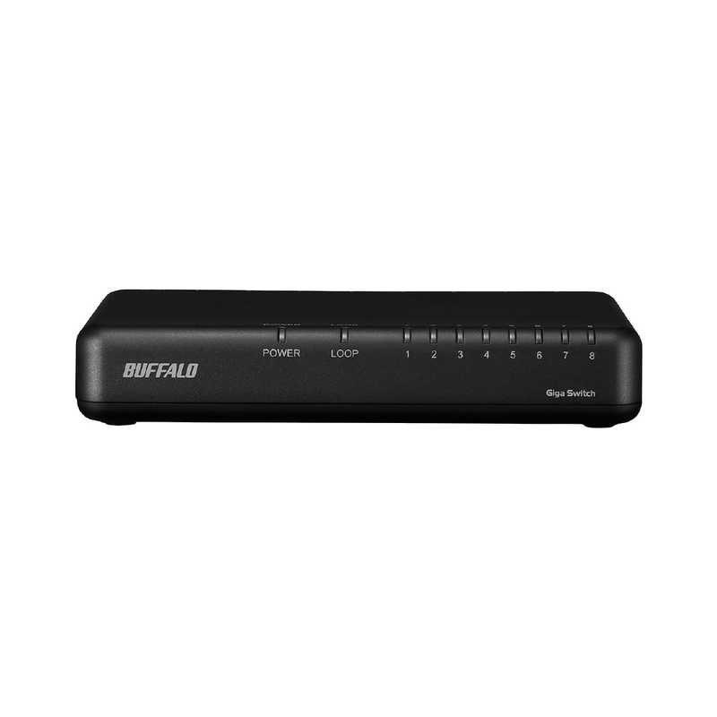 BUFFALO BUFFALO スイッチングハブ[8ポート･Giga対応･ACアダプタ] プラスチック筐体 背面マグネット LSW6-GT-8EP/BK ブラック LSW6-GT-8EP/BK ブラック