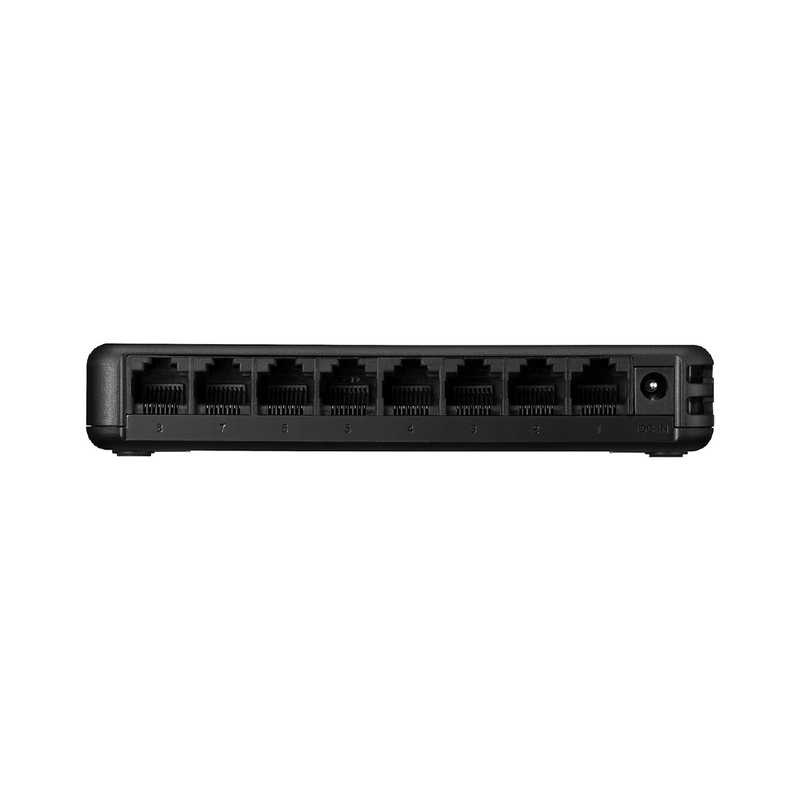 BUFFALO BUFFALO スイッチングハブ[8ポート･Giga対応･ACアダプタ] プラスチック筐体 背面マグネット LSW6-GT-8EP/BK ブラック LSW6-GT-8EP/BK ブラック