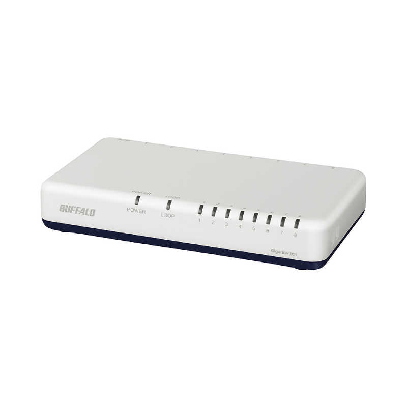 BUFFALO BUFFALO スイッチングハブ[8ポート･Giga対応･ACアダプタ] プラスチック筐体 LSW6-GT-8EPL/WH ホワイト LSW6-GT-8EPL/WH ホワイト