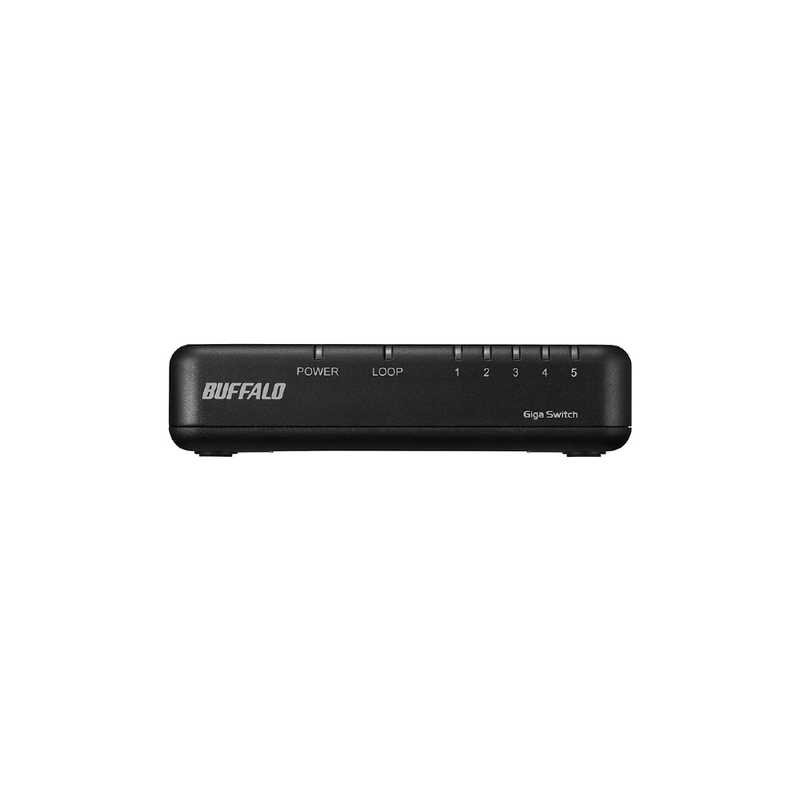 BUFFALO BUFFALO スイッチングハブ[5ポート･Giga対応･ACアダプタ] プラスチック筐体 背面マグネット LSW6-GT-5EP/BK ブラック LSW6-GT-5EP/BK ブラック