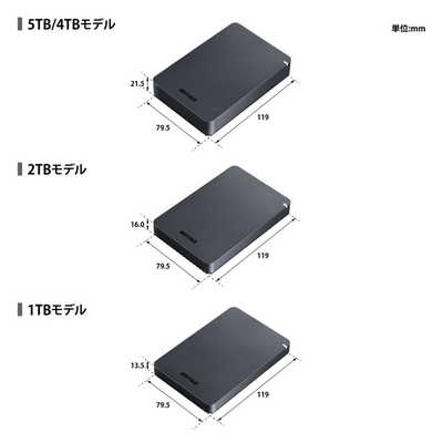HDE-LDA1U3-BA バッファロー　BUFFALO 1TB HDE-LDA1U3-BA : 外付けHDD | バッファロー