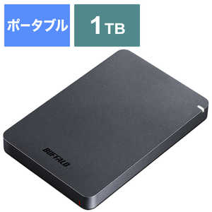 BUFFALO 外付けHDD ブラック [ポータブル型 /1TB] HD-PGF1.0U3-BKA