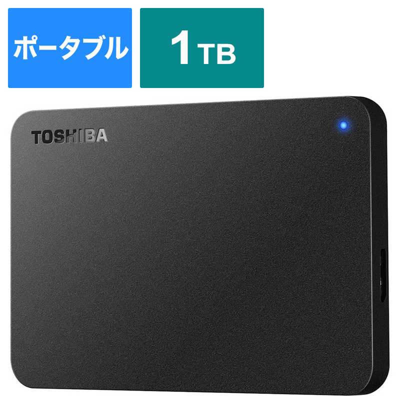 東芝　TOSHIBA 東芝　TOSHIBA USB3 0対応ポータブルHDD Canvio BASIC 1 0TB HD-TPA1U3-B ブラック HD-TPA1U3-B ブラック