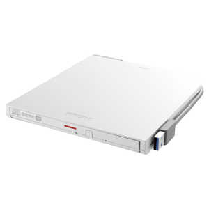 BUFFALO USB3.1(Gen1)対応ポｰタブルDVDドライブ 書き込みソフト添付 ホワイト DVSM-PTV8U3-WHA ホワイト