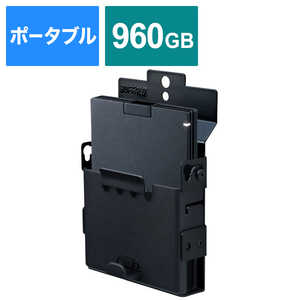 BUFFALO TV録画･取り付け可能 外付けポｰタブルSSD 960GB SSD-PGT960U3-BA ブラック