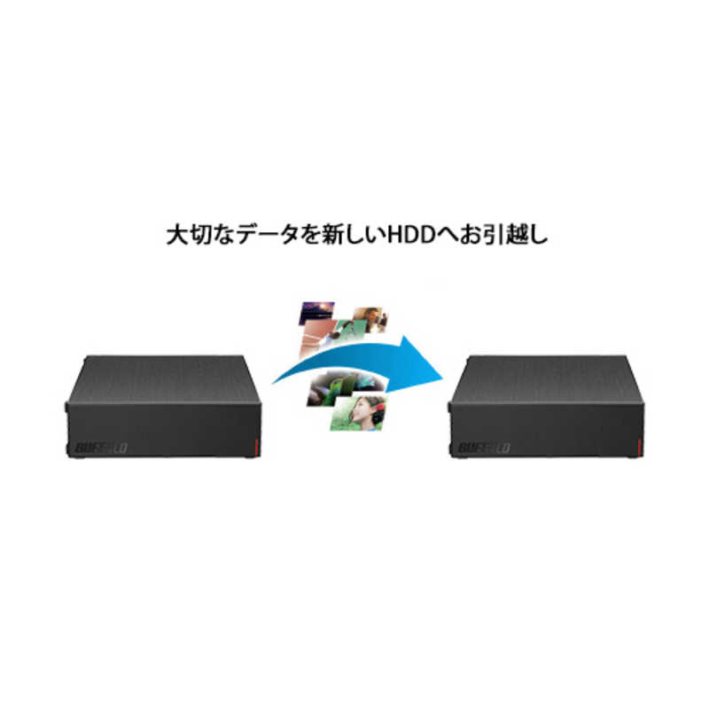 BUFFALO BUFFALO 外付けHDD(テレビ･レコーダー使用可) [据え置き型/4TB] HD-LE4U3-BA ブラック HD-LE4U3-BA ブラック