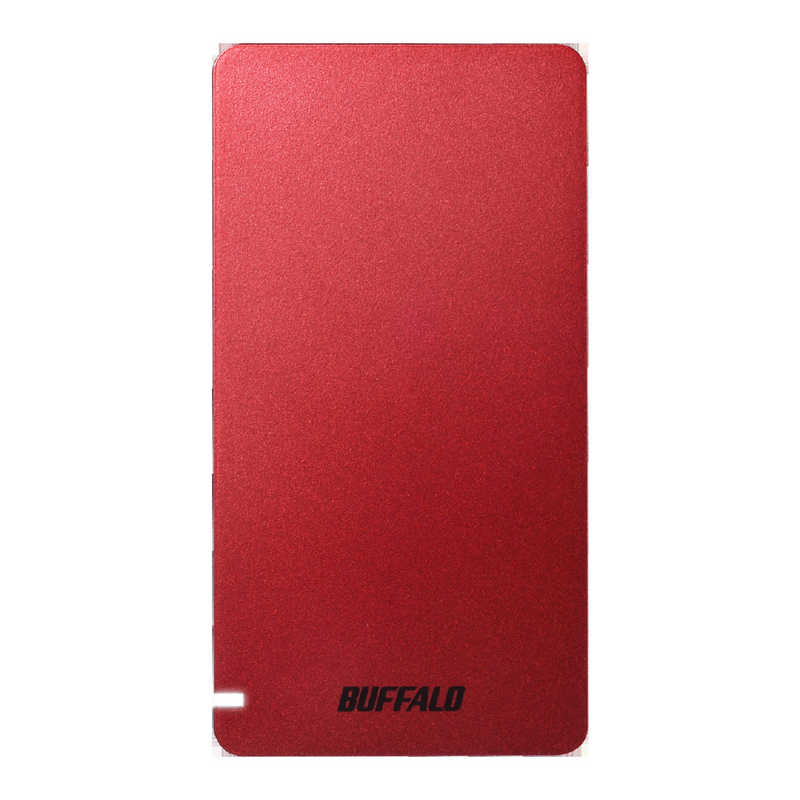 BUFFALO BUFFALO 【アウトレット】外付けSSD パソコン用 [ポータブル型 /480GB] SSD-PGM480U3-R レッド SSD-PGM480U3-R レッド