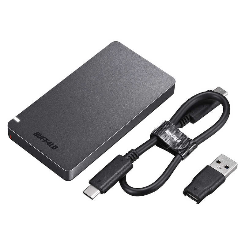BUFFALO BUFFALO 【アウトレット】外付けSSD パソコン用 [ポータブル型 /960GB] SSD-PGM960U3-B ブラック SSD-PGM960U3-B ブラック