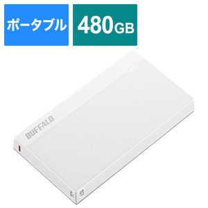 BUFFALO USB3.2(Gen1) 超小型ポｰタブルSSD 480GB SSD-PSM480U3-UW ウルトラホワイト