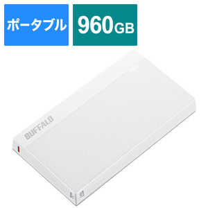 BUFFALO USB3.2(Gen1) 超小型ポｰタブルSSD 960GB SSD-PSM960U3-UW ウルトラホワイト