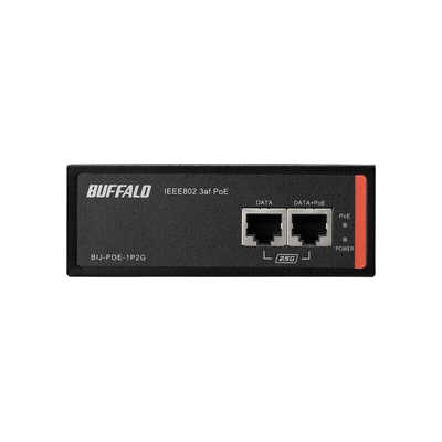 BUFFALO PoEインジェクター af/at [2ポート /2.5Giga対応] ブラック