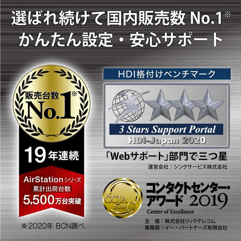 BUFFALO BUFFALO 【アウトレット】無線LANルーター(Wi-Fiルーター) Wi-Fi 6(ax)/ac/n/a/g/b 目安：～4LDK/3階建 WSR-3200AX4S-WH WSR-3200AX4S-WH