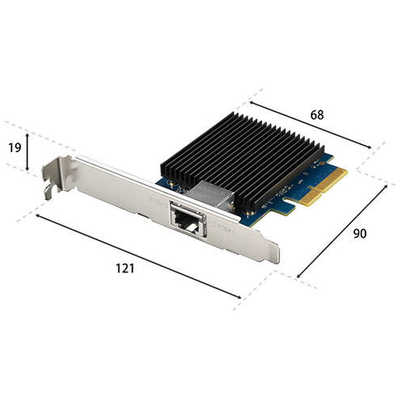 お買い得商品特集 - 販促エクスプレス BUFFALO 10GbE対応PCI Expressバス用LANボード LGY-PCIE-MG2 の 拡張カード