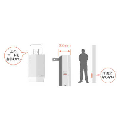 BUFFALO 無線LAN(Wi-Fi)中継機【コンセント直挿型】 1201+573Mbps