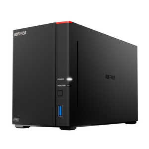 BUFFALO NAS［12TB搭載 /2ベイ］ LinkStation 2.5GbE搭載 高速モデル ブラック LS720D1202