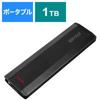 BUFFALO 外付けSSD USB-A接続 (PC・TV両対応、PS5対応) ブラック