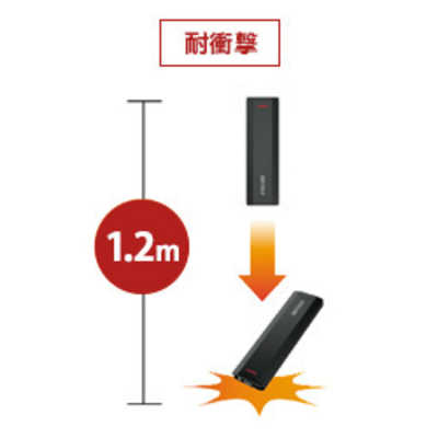 BUFFALO SSD-PH500U3-BC 外付けSSD USB-C＋USB-A接続 (PS対応