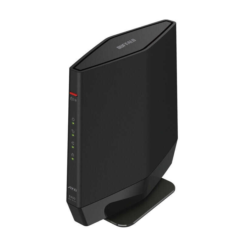 BUFFALO BUFFALO Wi-Fi6中継機 4803+573Mbps ブラック [Wi-Fi 6(ax)/ac/n/a/g/b] WEX-5400AX6 WEX-5400AX6