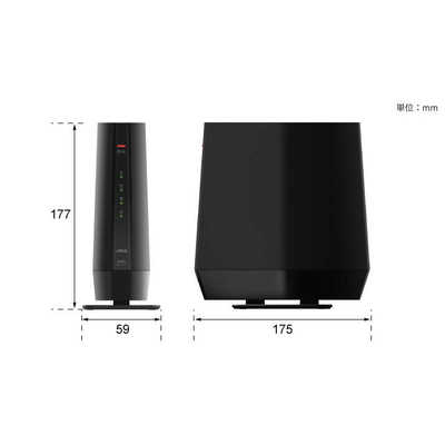 BUFFALO Wi-Fi6中継機 4803+573Mbps ブラック [Wi-Fi 6(ax)/ac/n/a/g/b