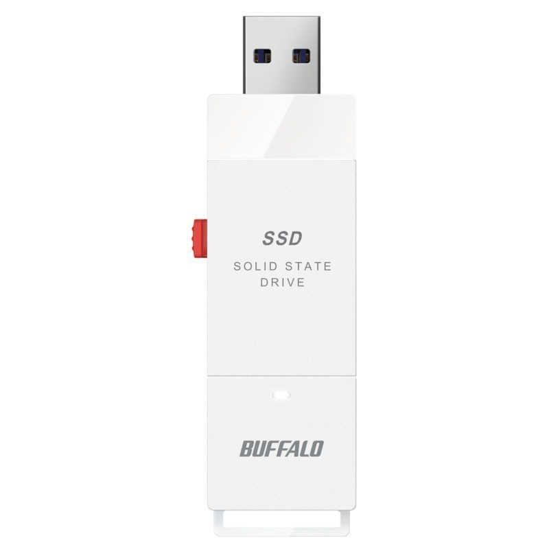 BUFFALO BUFFALO SSD-SCT500U3-WA PC対応 USB3.2(Gen2)　TV録画 スティック型 TypeC付属 SSD-SCT500U3-WA SSD-SCT500U3-WA