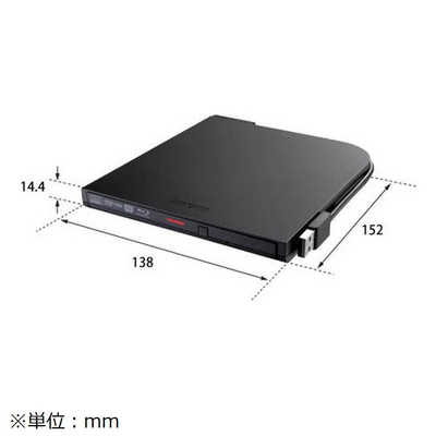 BUFFALO ブルーレイドライブ 外付け 光学式 BD(Blu-ray) DVD CD ポータブル Mac/Win BDXL対応  BRXL-PTV6U3-BKB の通販 | カテゴリ：パソコン・周辺機器・プリンター | BUFFALO 家電通販のコジマネット -  全品代引き手数料無料