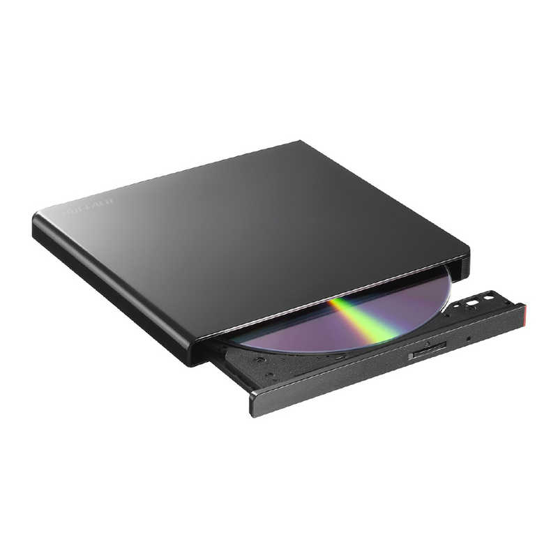 BUFFALO BUFFALO DVDドライブ 外付け 光学式 DVD CD ポータブル Mac/Win 再生ソフト付 DVSM-PLS8U2-BKB DVSM-PLS8U2-BKB