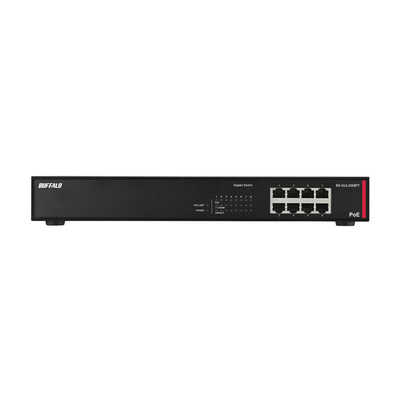 BUFFALO 有線LANハブ ［法人向け Giga L2 アンマネージPoEスイッチ 8