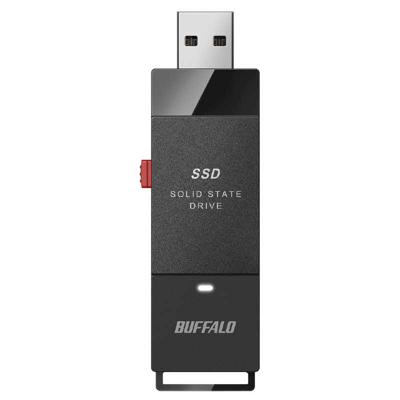 BUFFALO BUFFALO 抗ウイルス抗菌ポータブルSSD USB3.2(Gen1) TypeA ブラック [250GB /ポータブル型] SSD-PUTVB250U3-B SSD-PUTVB250U3-B