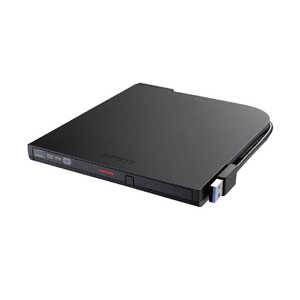 BUFFALO USB3.2(Gen1)ポータブルDVD TypeC 再生書込ソフト ブラック[USB-A/USB-C] DVSM-PTC8U3-BKB