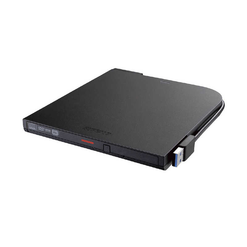 BUFFALO BUFFALO USB3.2(Gen1)ポータブルDVD 再生･書込ソフト添付 ブラック DVSM-PTS8U3-BKB DVSM-PTS8U3-BKB