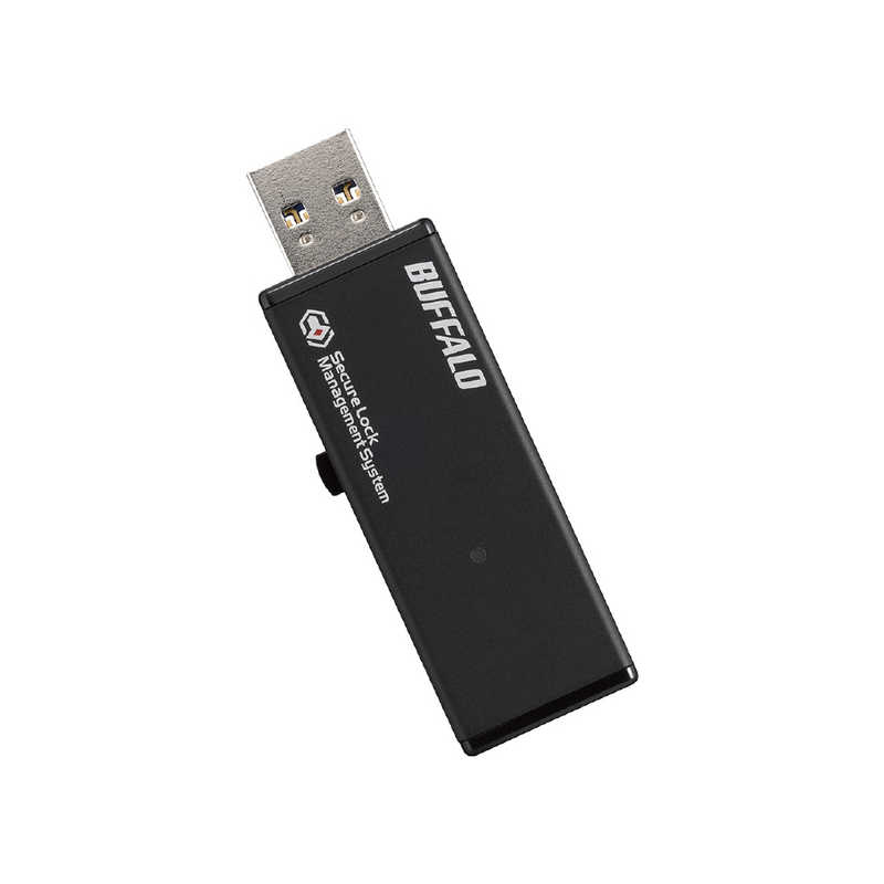 BUFFALO BUFFALO USBメモリー 抗ウィルス抗菌 ハードウェア暗号化 [8GB/USB TypeA/USB3.2/スライド式] RUF3-HSLVB8G RUF3-HSLVB8G
