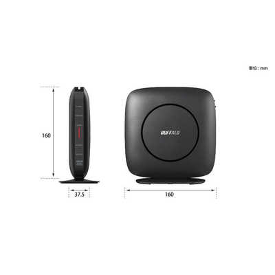 BUFFALO Wi-Fiルーター 親機 2401+800Mbps ブラック [Wi-Fi 6(ax)/ac/n