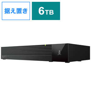 BUFFALO 外付けHDD USB-A接続 テレビ・レコーダー録画用(Chrome/Mac/Windows11対応) ブラック [6TB /据え置き型] HD-SQS6U3-A
