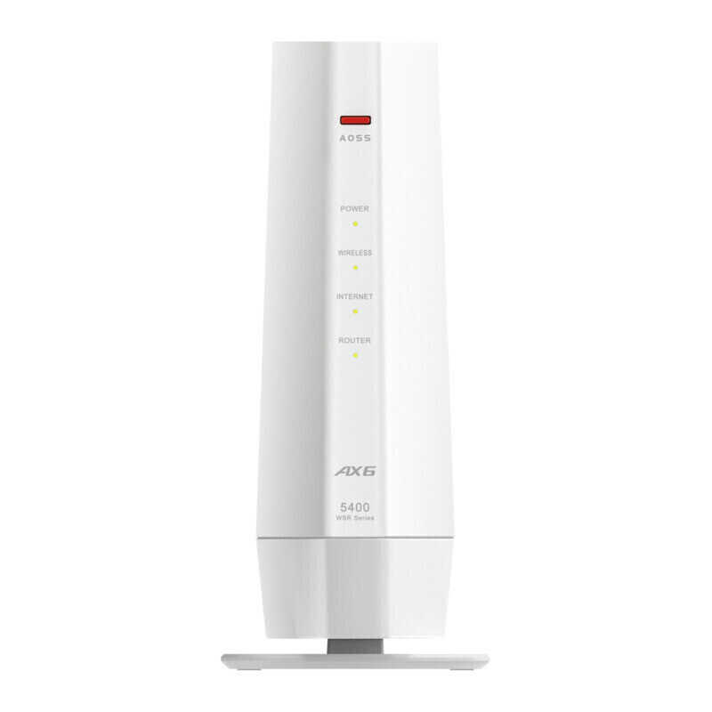 BUFFALO BUFFALO Wi-Fiルーター 4803+573Mbps AirStation(ネット脅威ブロッカー2対応･プレミアムモデル) [Wi-Fi 6(ax) /IPv6対応] ホワイト WSR-5400AX6P-WH WSR-5400AX6P-WH
