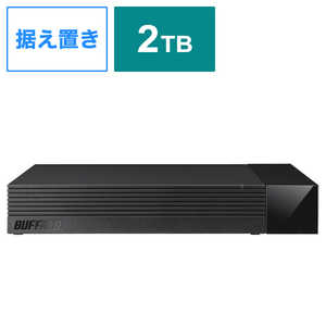 BUFFALO HDV-CCD2U3BA テレビ録画向け USB3.2(Gen1)対応 2TB 外付けHDD ブラック