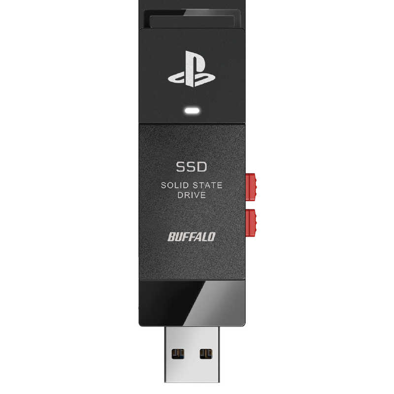 BUFFALO BUFFALO PlayStationR5公式ライセンス商品ポータブルSSDスティックモデル ［2TB /ポータブル型］ SSD-SAO2.0U3-B SSD-SAO2.0U3-B