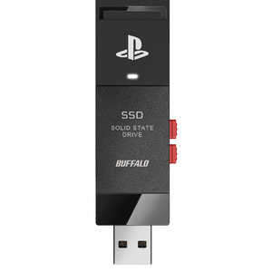BUFFALO PlayStationR5公式ライセンス商品ポータブルSSDスティックモデル ［2TB /ポータブル型］ SSD-SAO2.0U3-B
