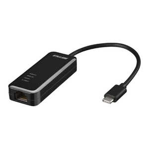 BUFFALO ［Giga USB3.2 Gen1 Type-C対応 有線LANアダプター ブラック］ LUA5-U3-CGTE-BK