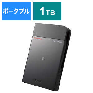 BUFFALO ポータブルHDD ICカードセキュリティ 強制暗号化 ウイルスチェック 耐衝撃 1TB ［1TB /ポータブル型］ HDS-PZN1.0U3EV3