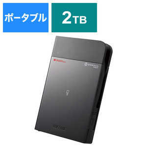 BUFFALO ポータブルHDD ICカードセキュリティ 強制暗号化 ウイルスチェック 耐衝撃 2TB ［2TB /ポータブル型］ HDS-PZN2.0U3EV3