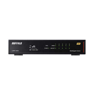 バッファロー 5ポート 10Gbps スイッチングハブ　　LXW-10G5/N ヨドバシ.com - バッファロー BUFFALO 10Gbps対応 5ポート