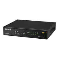 BUFFALO 10Gbps対応 5ポート スイッチングハブ ブラック LXW-10G5 の
